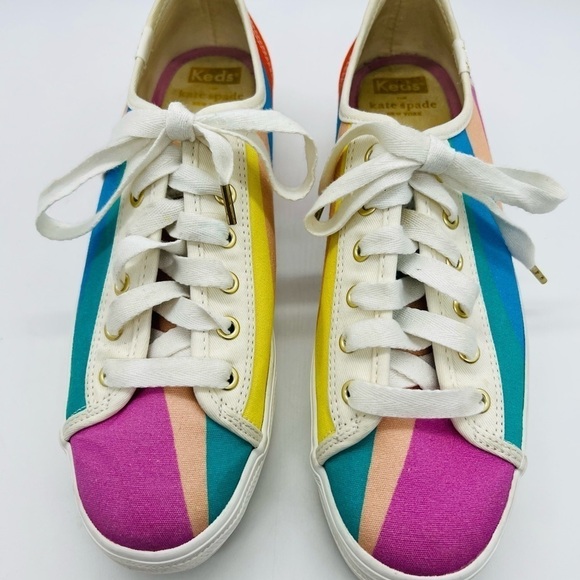 KEDS X KATE SPADE TRIPLE KICK PLATFORM SNEAKERS SIZE 8.5 - Picture 9 of 15